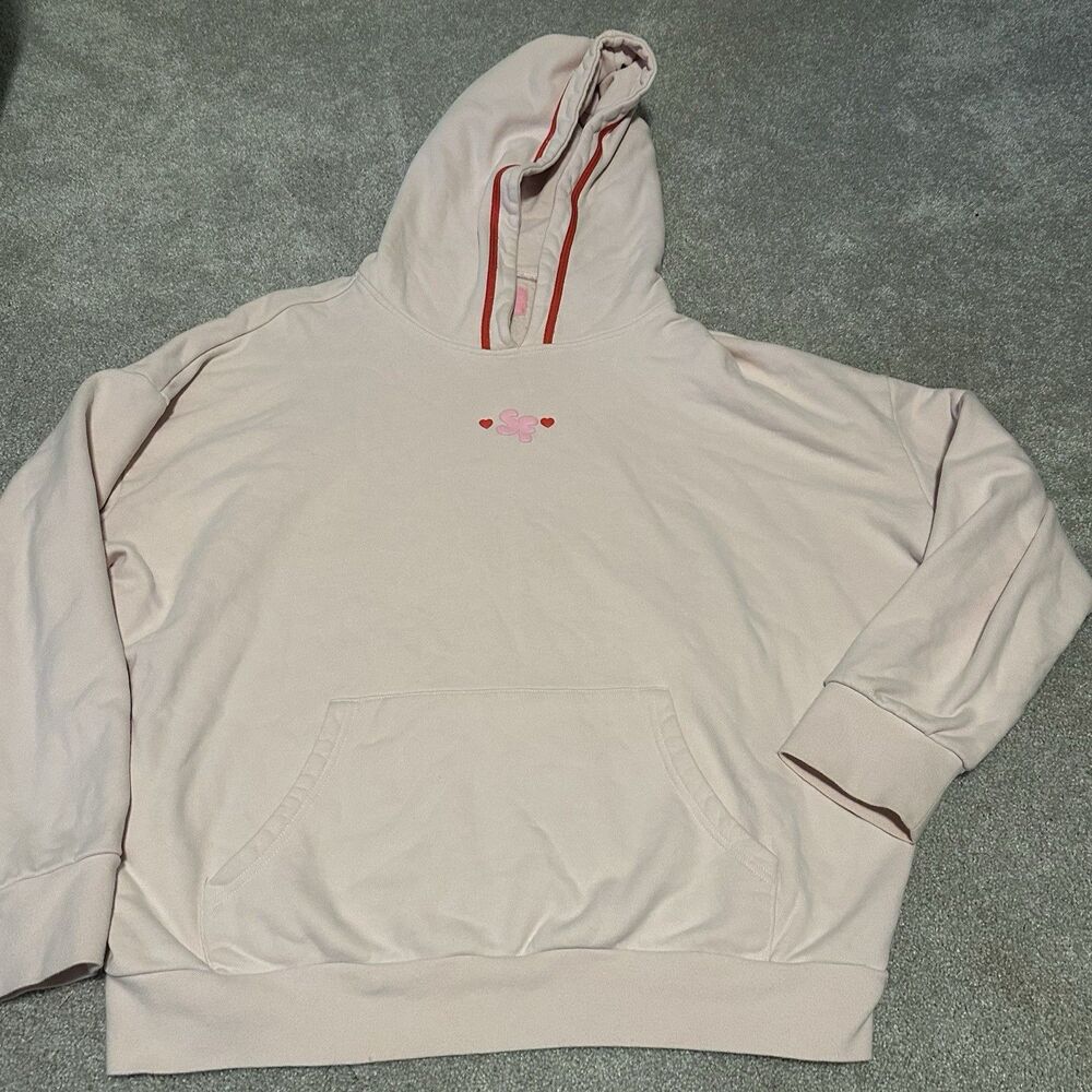 Starfit Hoodie Sweatshirt Pink Women Large Lolli Hearts